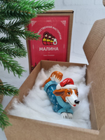 Джек рассел Сеня ёлочная игрушка ручной работы
