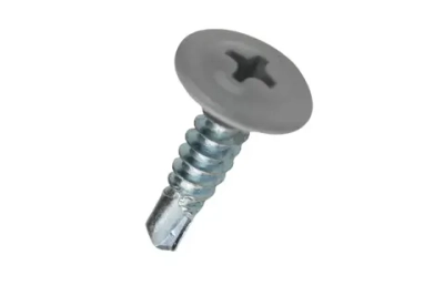 Саморез с прессшайбой 4,2х16 серый RAL7004 со сверлом 100шт.