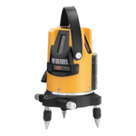 Лазерный уровень LX3, 10 м, ± 0,3 мм/1 м, 635 нм, 4 вертикальных, 1 горизонтальная плоскости, резьба 5/8" Denzel