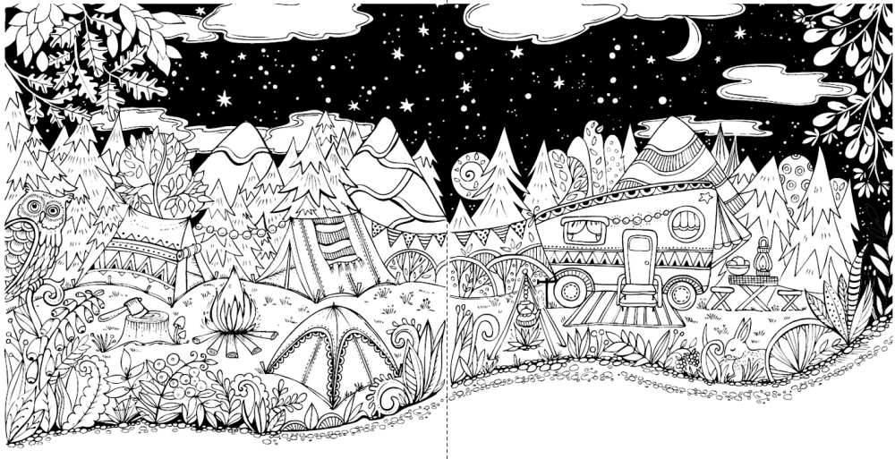 Моя летняя прогулка: Раскраска