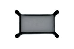 Лоток фигурный из кожи цвет ЧЕРНЫЙ