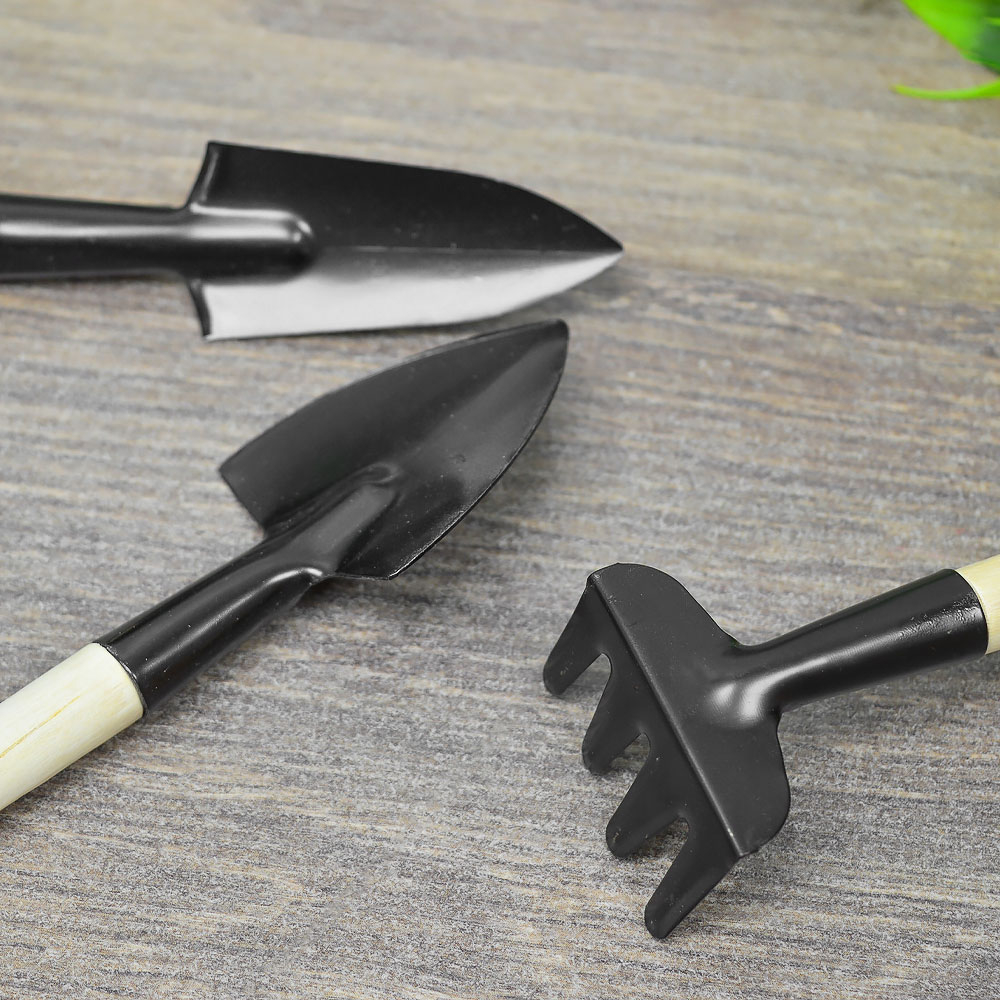 Набор садовый 3 предмета, дерево, металл