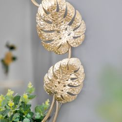 Зеркало настенное Monstera Deliciosa (Монстера) Айвори Мраморное золото