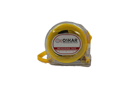 РУЛЕТКА OSKAR 3М*19ММ ПРОЗРАЧНАЯ ХРОМ OMT319