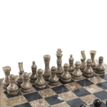 Шахматы "Дебют" мрамор, ракушечник доска 38х38 см