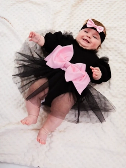 Платье-боди для новорожденной