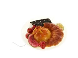 Фигурка декоративная (магнит) "Кулинарные рецепты" d=7см. h=2,5см. (4вида) (min12) (полимер, полисто