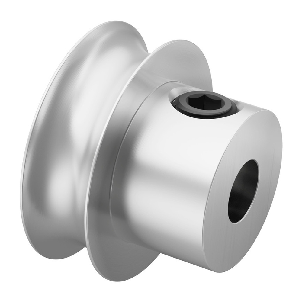 3401 Series Set-Screw Round Belt Pulley (5mm Bore, 16mm PD)
