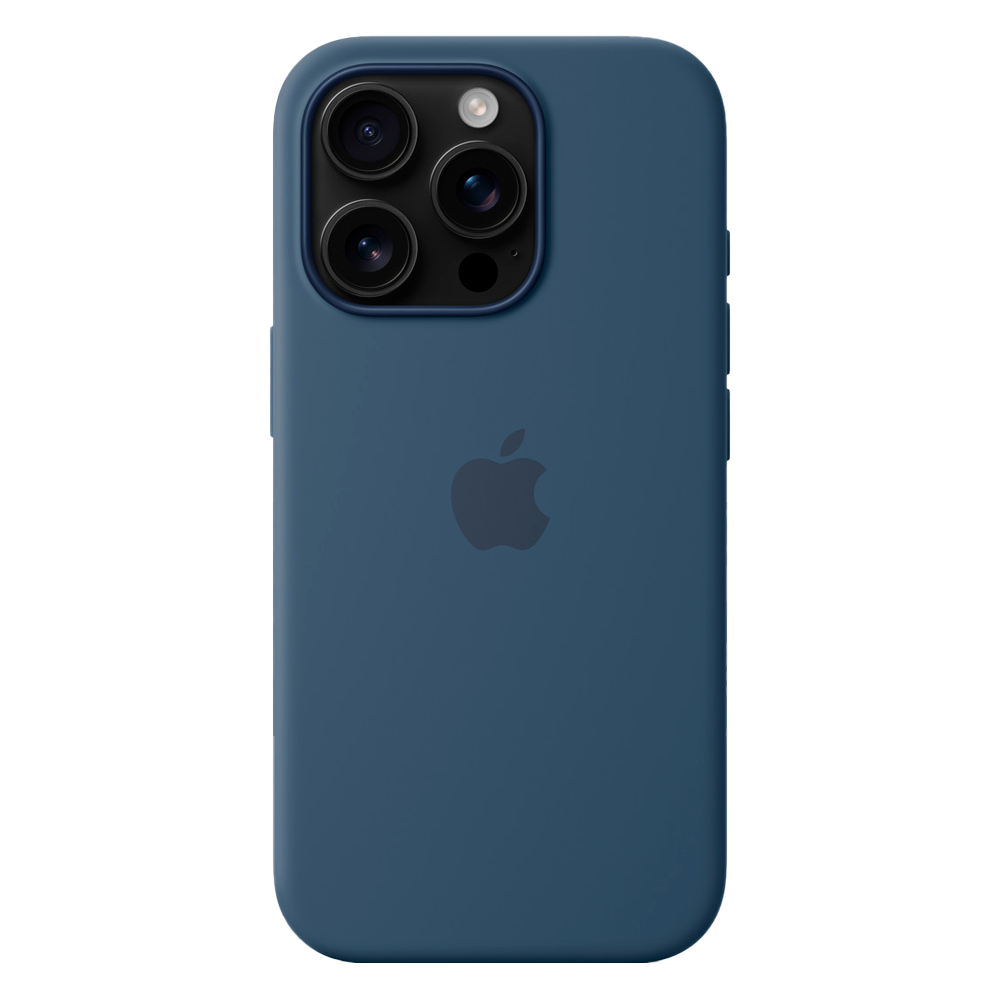 Силиконовый чехол с поддержкой MagSafe Apple Silicone Case для iPhone 16 Pro, Denim (Деним)