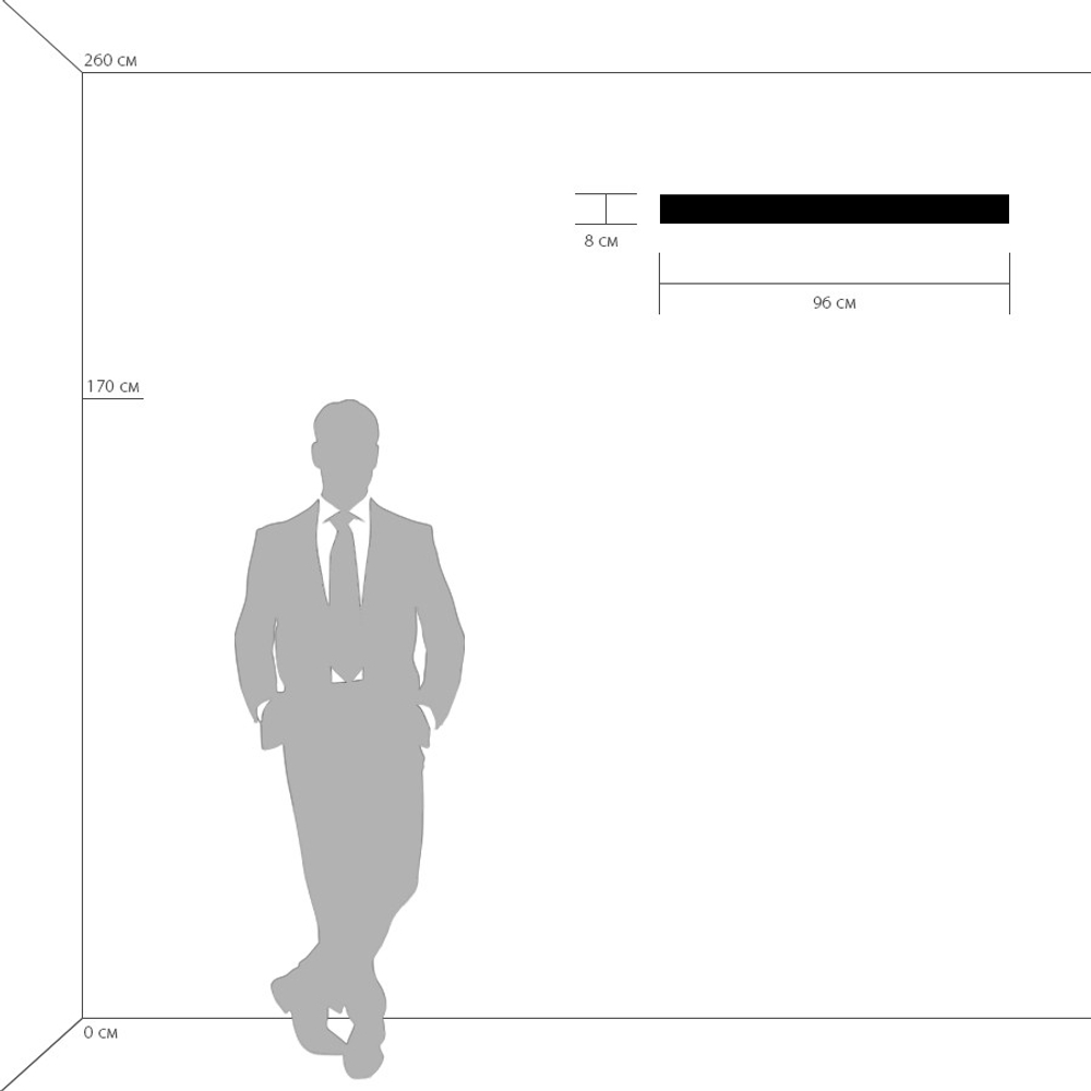 810537 Бра FIUME LED 30W 2850LM ЧЕРНЫЙ 3000K