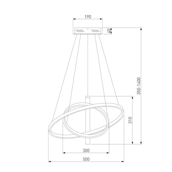 90270/1 / светильник подвесной / черный