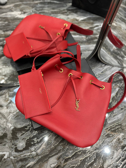 Saint Laurent Paris VII Large Flat Hobo Bag