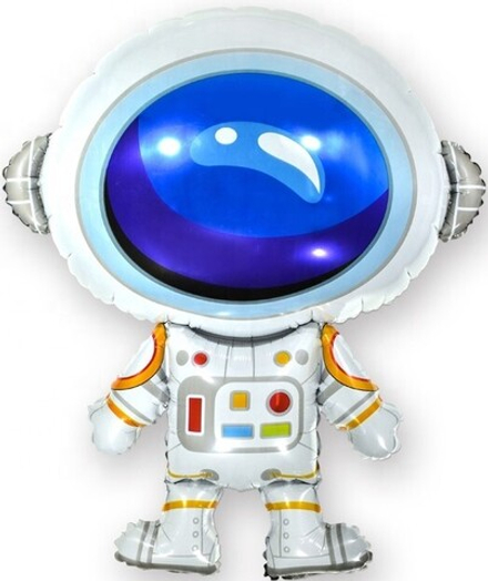 Шар с клапаном (17''/43 см) Мини-фигура, Космонавт, 5 шт. в уп.