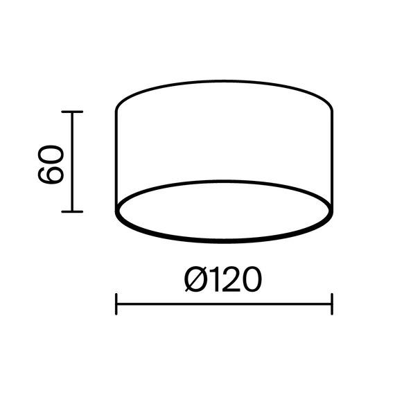 Потолочный светильник Зон / Zon 12 Вт 3000 К 120° Technical c032cl-12w3k-rd-mg