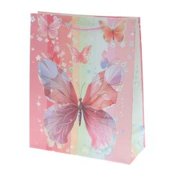 GAEM Пакет подарочный M (бумага 210г/м2, блок микс 12шт), L26 W10 H32 см, 4в.