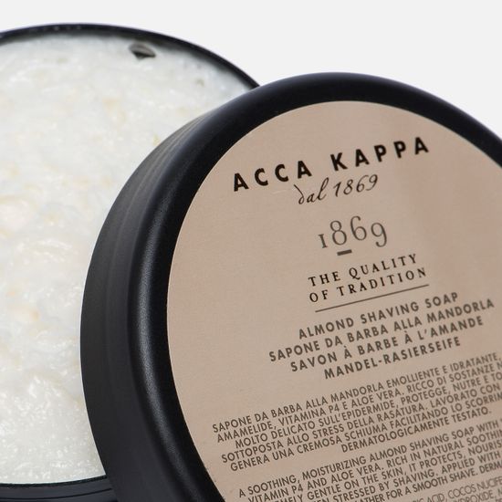Мыло для бритья Acca Kappa Almond Shaving Soap, 1869, в банке, 200мл