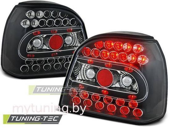 Задние фонари VW Golf 3 black led