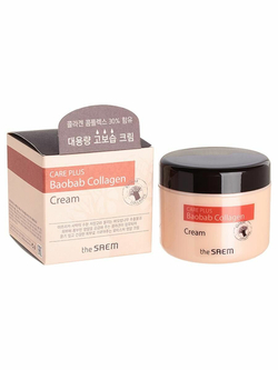 Увлажняющий коллагеновый крем для лица с экстрактом баобаба The Saem Care Plus Baobab Collagen Cream