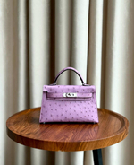 Сумка Hermes из кожи страуса