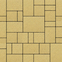 Тротуарная плитка МЮНХЕН - Стандарт Желтый, комплект из 4 видов плит