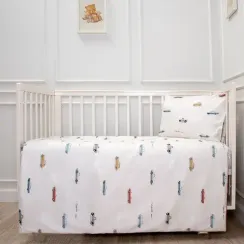Комплект постельного белья Lollycottons Маленький гонщик 3 предмета