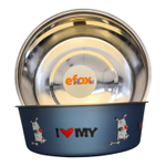 Миска "efox" для питомцев из нержавеющей стали, форма чаша