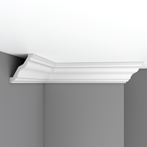 Плинтус потолочный гладкий Decomaster 96625F гибкий 95х80х2400мм