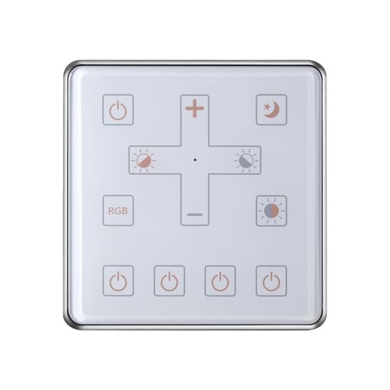 359393 PULT NT24 042 белый Беспроводной пульт дистанционного управления (2.4G) для арт. 359362-359377 IP20 GLAT