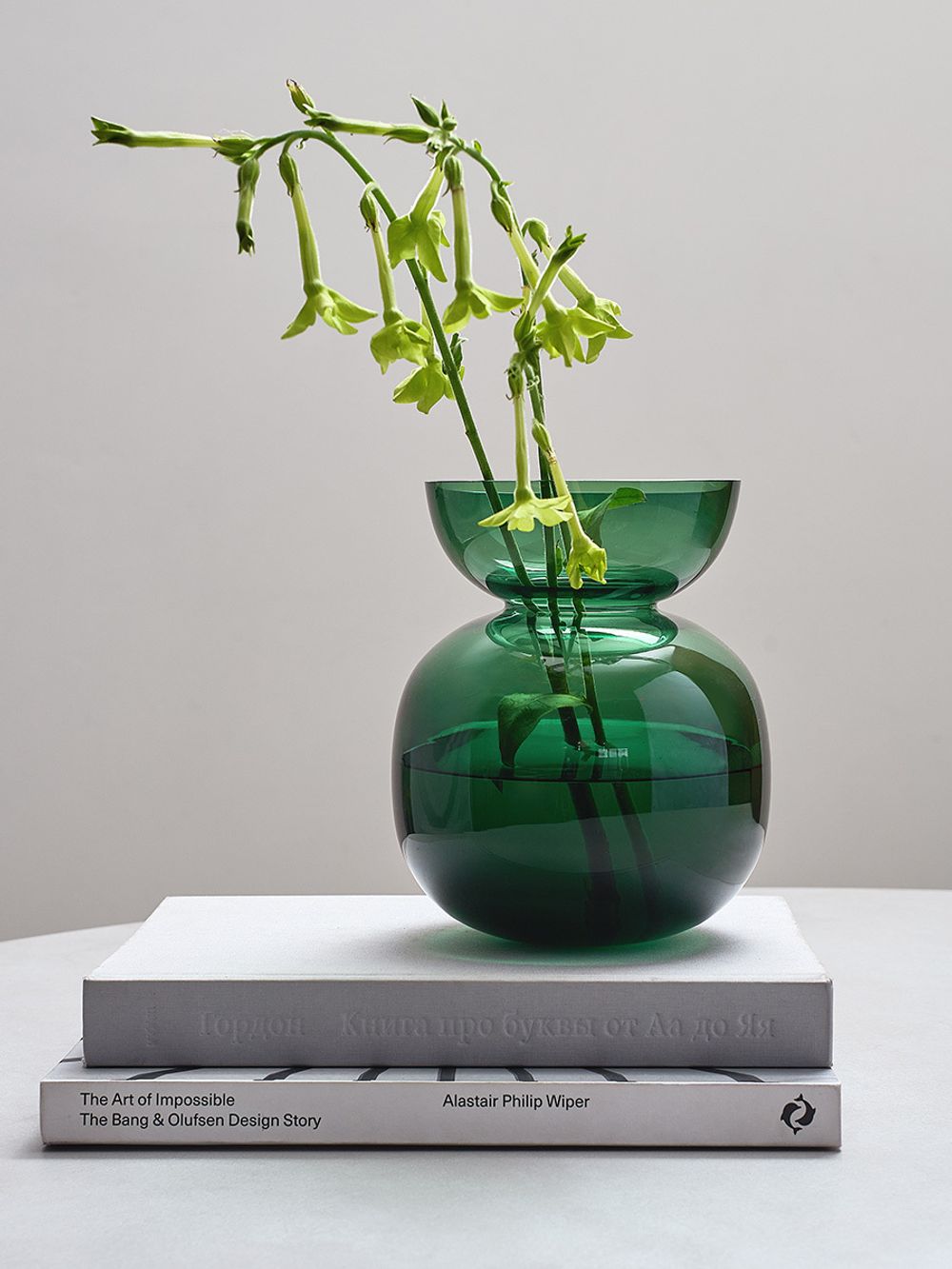 Ваза Florum, 20 см, изумрудная