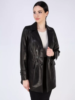 Кожаная куртка демисезонная пиджак