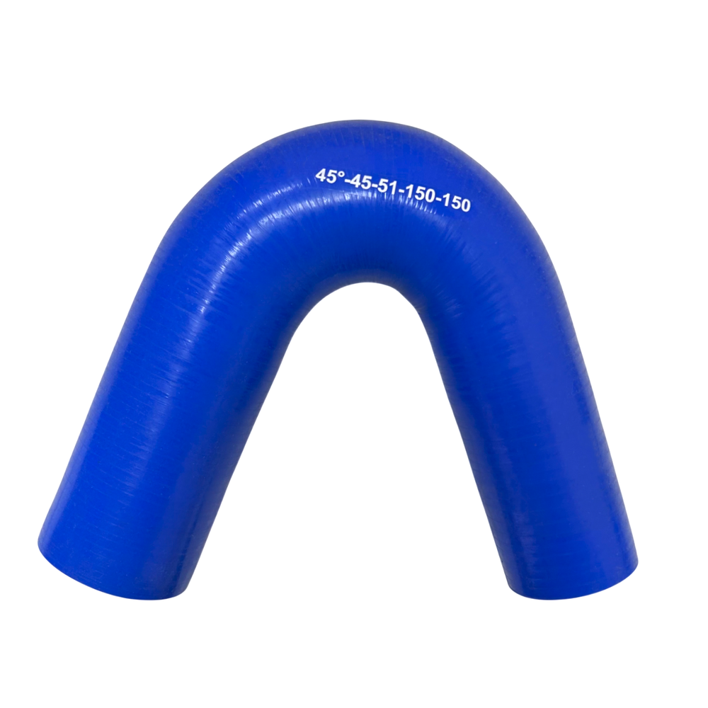 Патрубок силиконовый угловой 45° с переходом