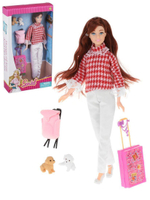 Кукла тип Модель 29см Модница, предм.4шт. коробка B042