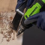 Строительный фен акк. Greenworks G24HG, 24V, 550°С, 200 л/мин,1х4Ач,ЗУ,кор (3400207CUB)