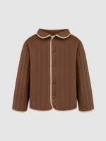 Куртка стёганая двухсторонняя Mjölk Terracotta/Beige