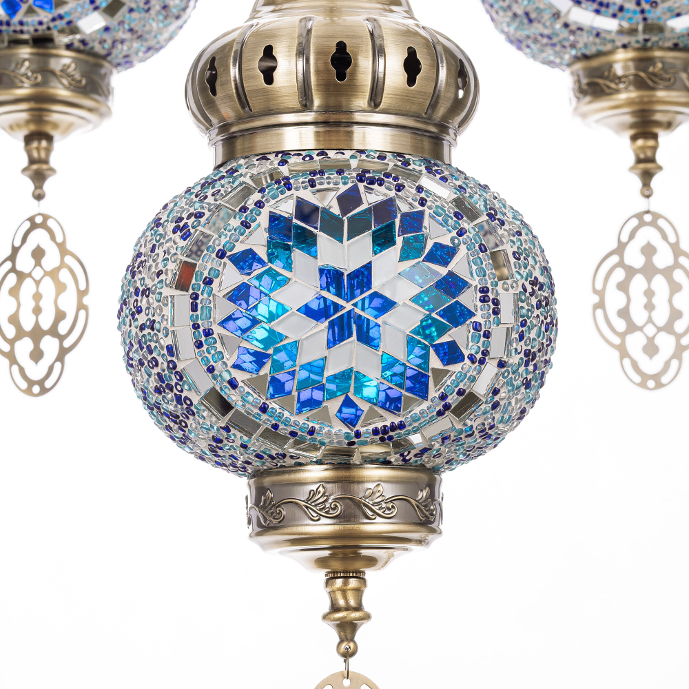 Citilux Каир CL419166 Люстра подвесная Мозаика Синяя