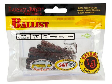 Твистеры съедоб. искусст. LJ Pro SeriesBALLIST 2.5in(06.30)/T65 10шт.