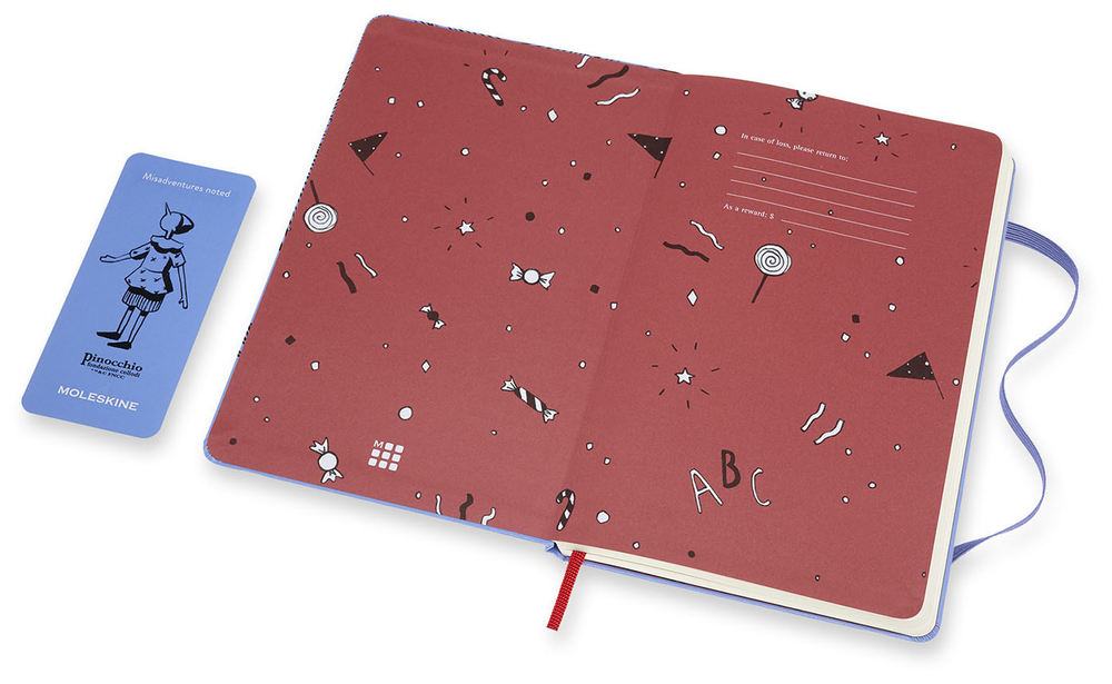 Блокнот Moleskine LE PINOCCHIO The Fairy (LEPIQP062C) 130х210 мм, 240 стр. без линовки, фиолетовый/черный