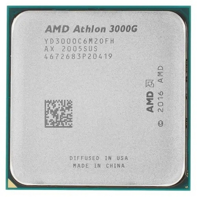 CPU AMD Athlon 3000G OEM  (YD3000C6M2OFH) {3.5GHz, 5MB, 35W, AM4, with Radeon Vega 3 Graphics}