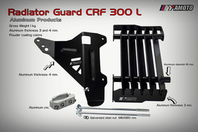 Radiator guard YAMOTO for Honda CRF300L  (2021-Up)