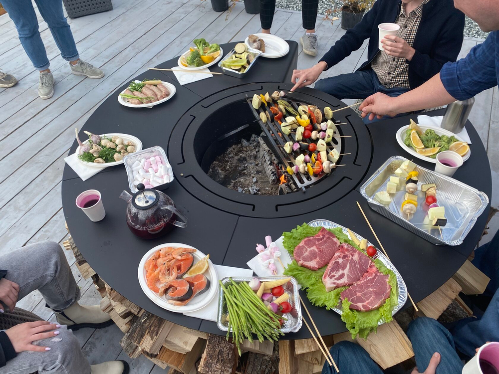 Дровяной гриль-стол Elbrus Grill Альпы 1600, 3мм