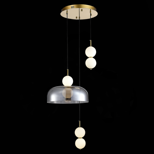 SL6112.203.21 Светильник подвесной ST-Luce Золотистый/Молочно-Белый,Прозрачно-Дымчатый LED 1*21W