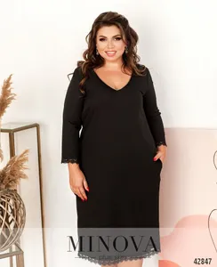 Платье 1073Б-чёрный Minova