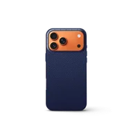 Чехол для iPhone 17 - Зернистая кожа - тёмно-синий