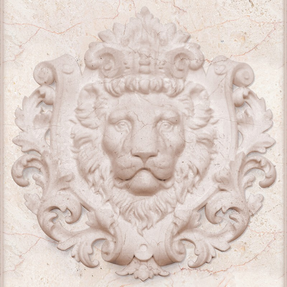 Панель ПВХ ВЕК фотопечать 3D матовая Старый город - Лев 2700х500 мм