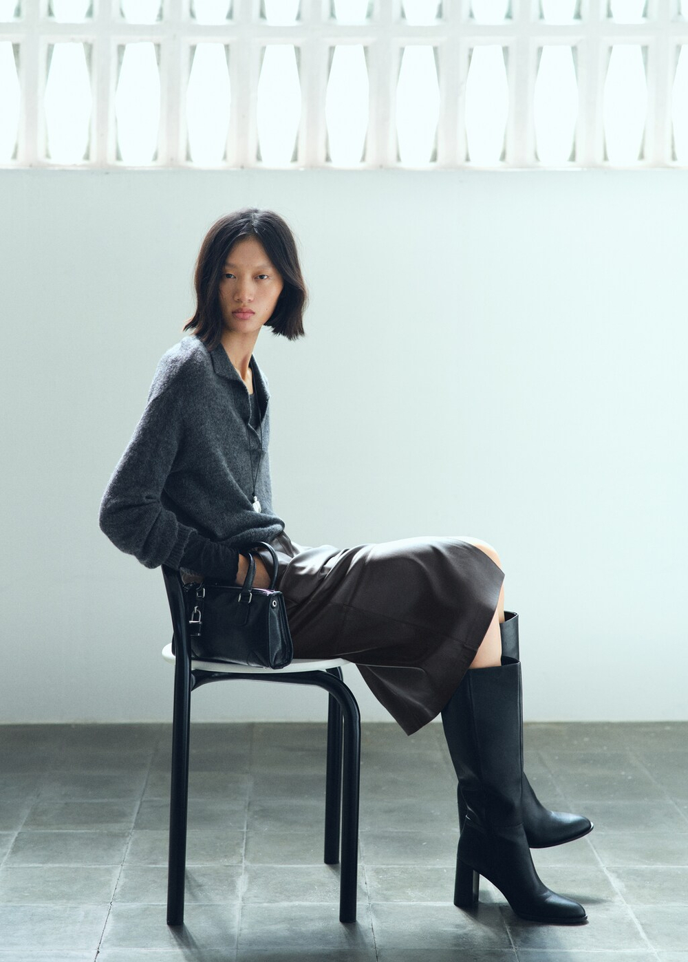 Юбка-карандаш из искусственной кожи