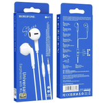 Гарнитура Borofone BM71, вакуумные, разъем Jack, кабель 1.2 м White