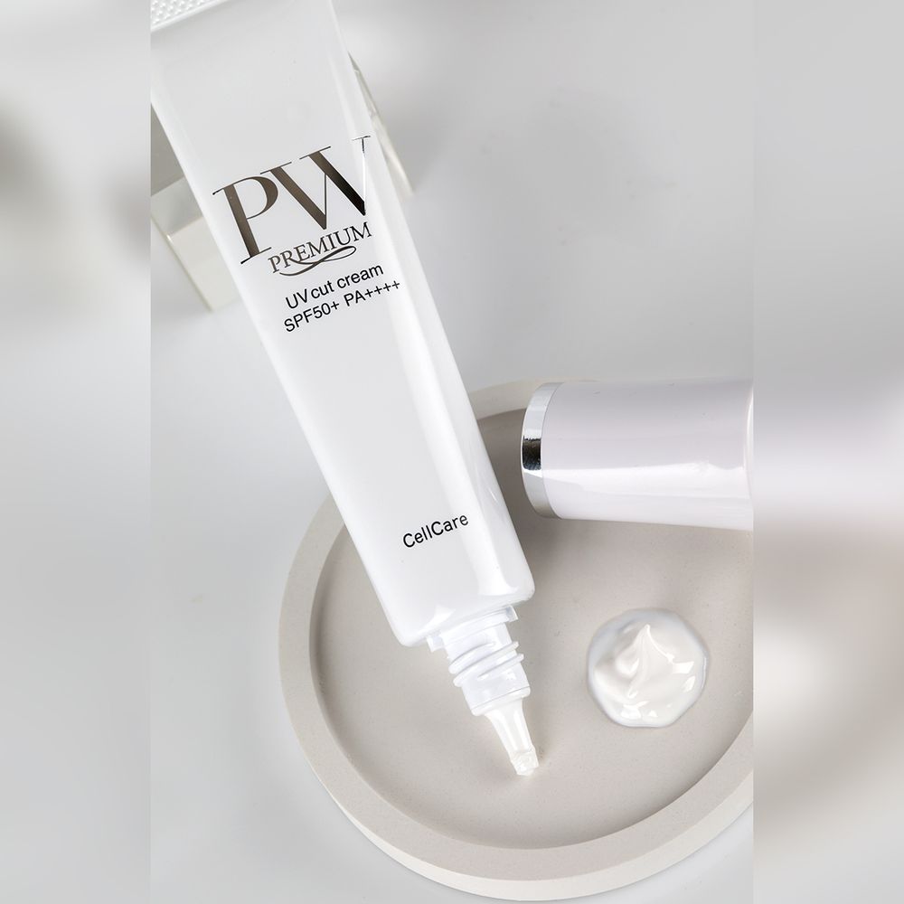 AMENITY Отбеливающий солнцезащитный крем SPF50 Pw Premium Uv Cut Cream 30 мл