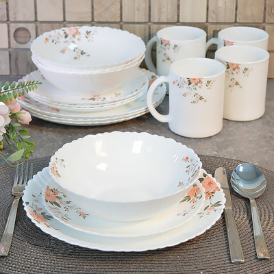 Столовый набор 16 предметов "Адона" стеклокерамика, Jewel