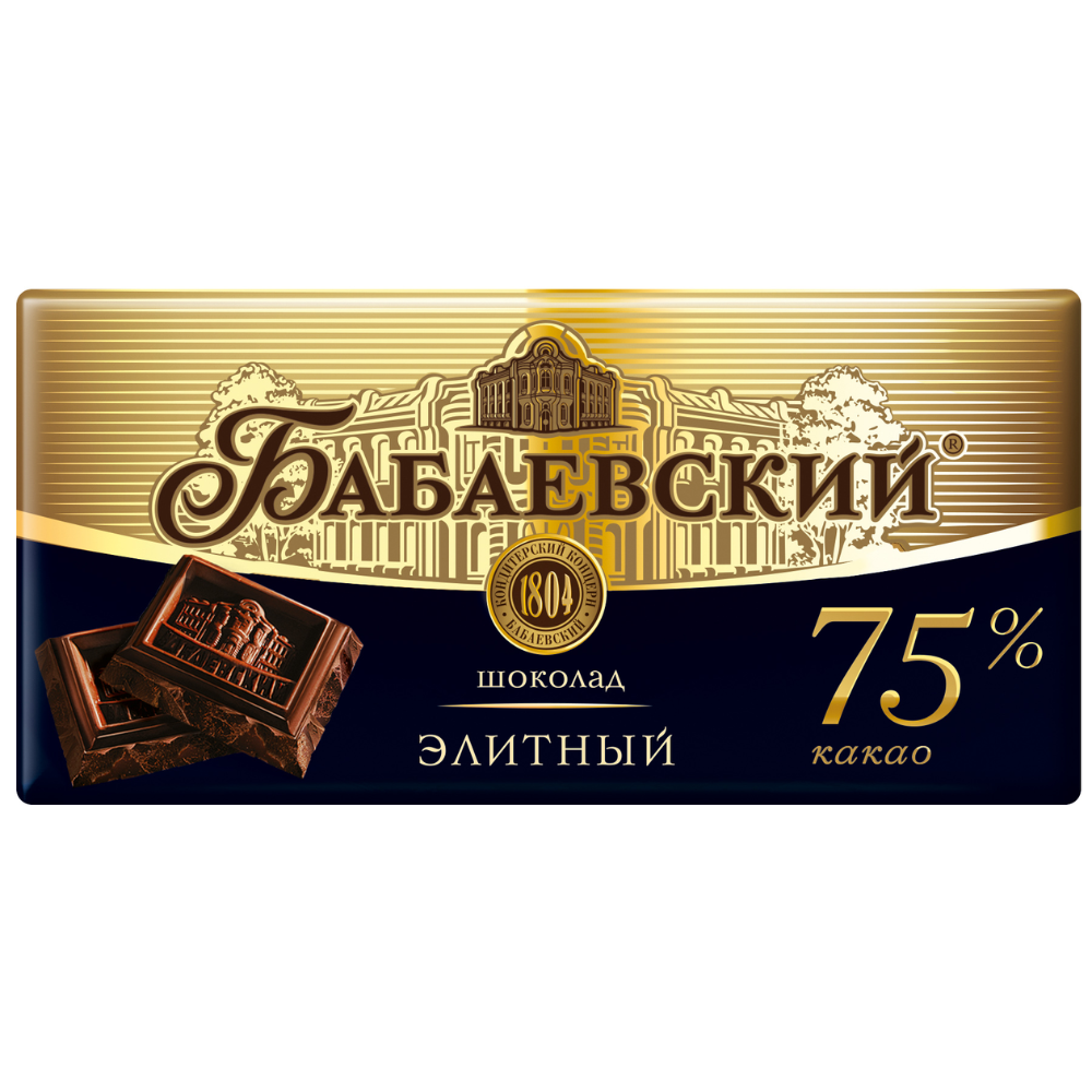 Шоколад Бабаевский Элитный 75% 150 гр