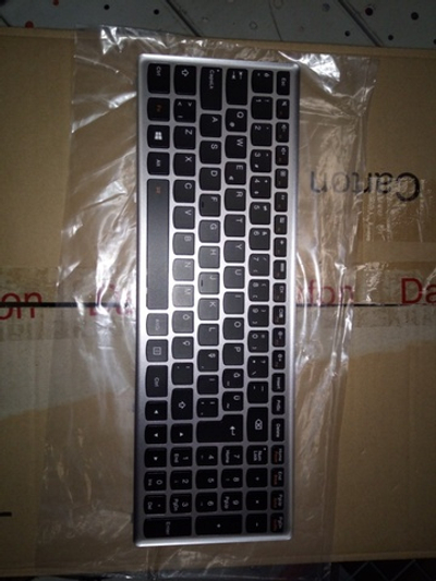 Клавиатура для Ноутбука Lenovo LenovoZ710 раскладка - турецкая, серая (25211297)